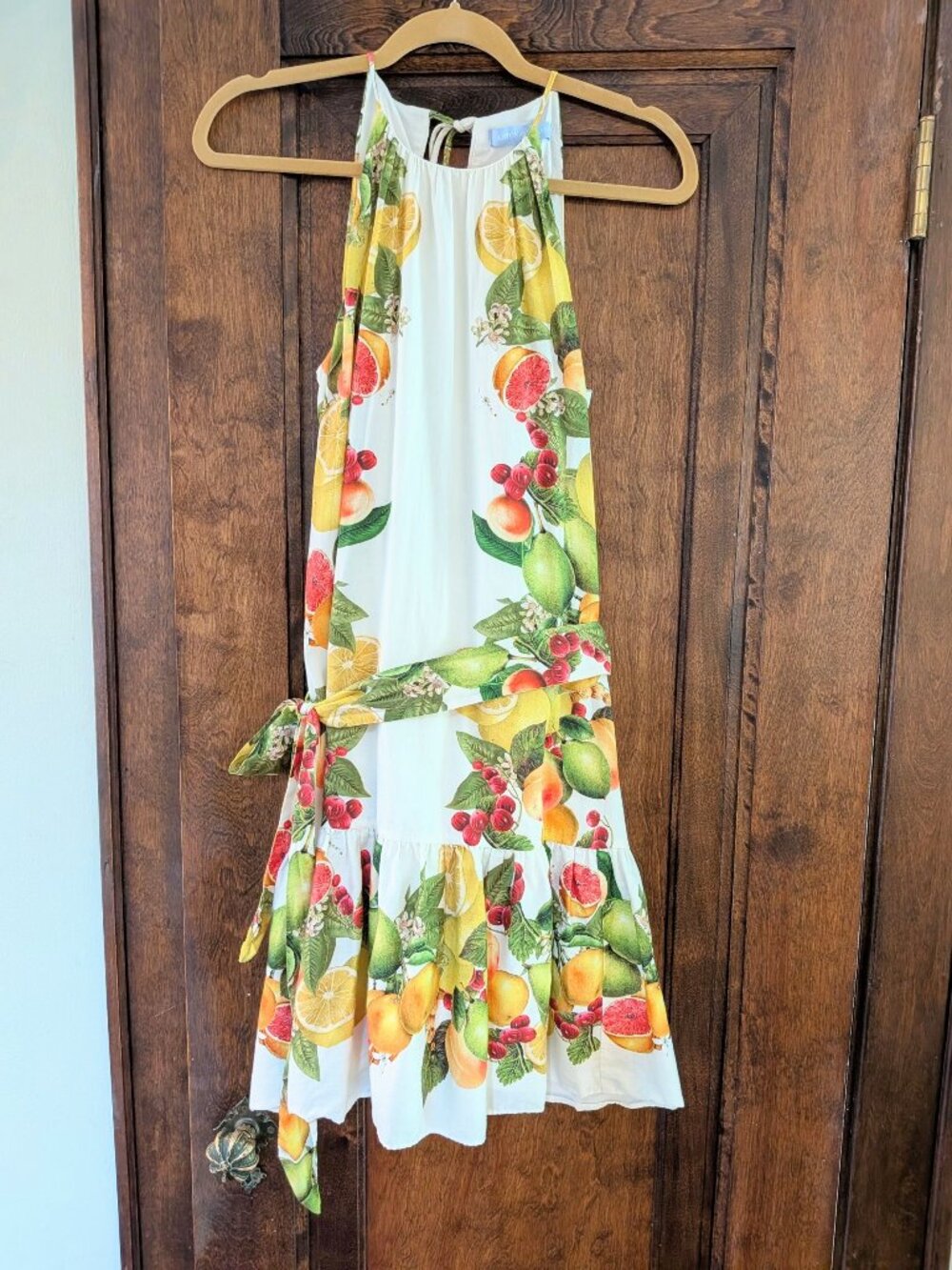 Citrus Summer Capri Lemon Sleeveless Dress Frutti di Mare